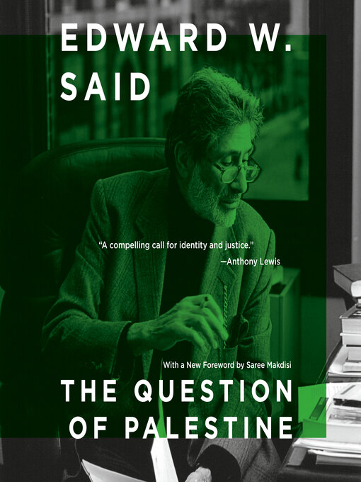 Title details for The Question of Palestine by Edward W. Said - Wait list